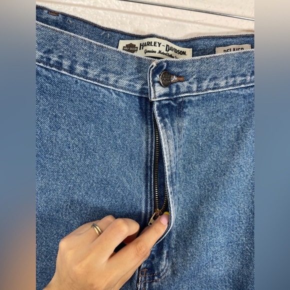 Harley Davidson Relaxed Fit Denim Jeans Mens 44X32 - Picture 10 of 15